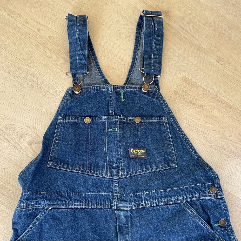 Oshkosh Vintage Men’s Vestback Overalls Distressed Well Loved Size 38x32